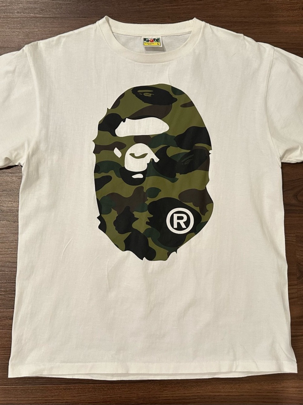 Bape White Camo T-Shirt - Picture 2 of 6